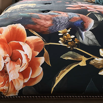 Bebejan Botanical Birds 5 Piece Reversible Comforter Set