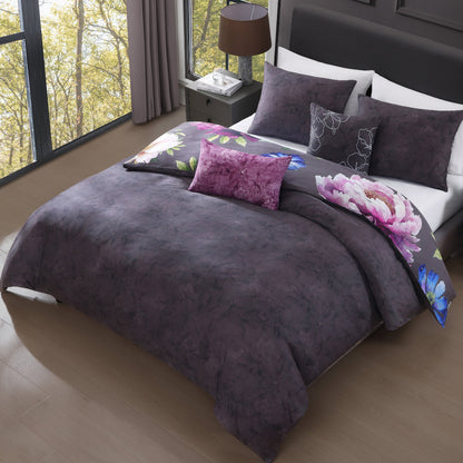 Dark Gray / Multi Floral-