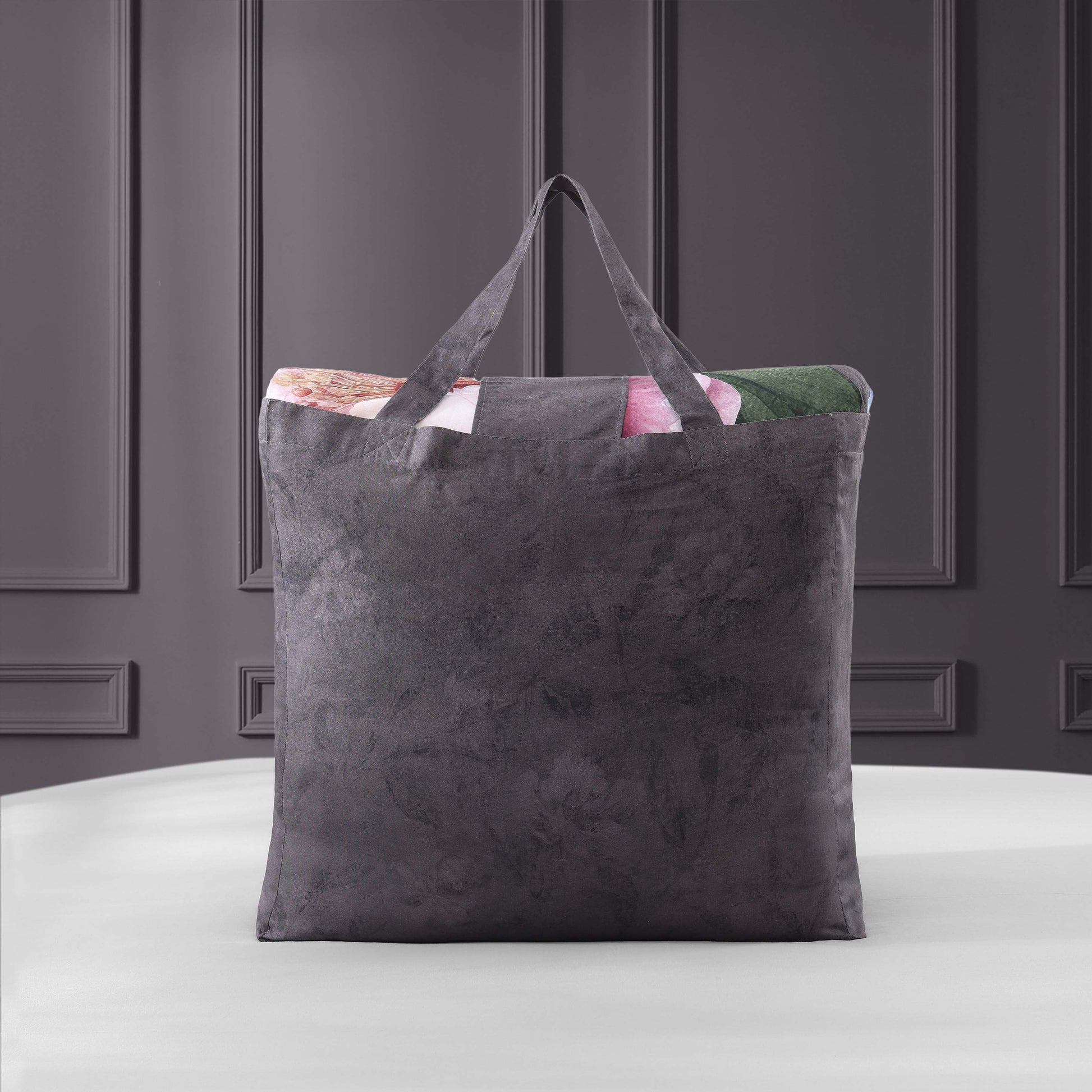 Dark Gray / Multi Floral-