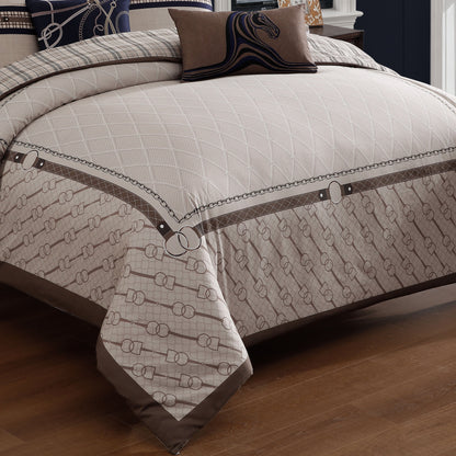Bebejan Equestrian 5 Piece Reversible Comforter Set