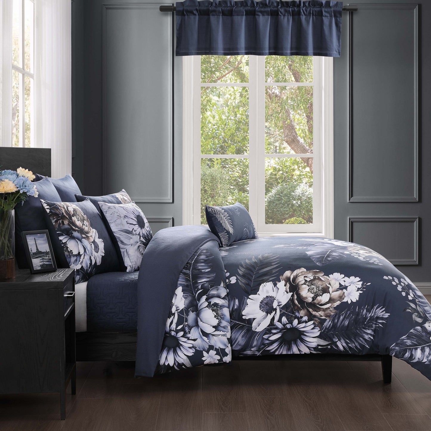 Bebejan Forget Me Not Straight Window Valance