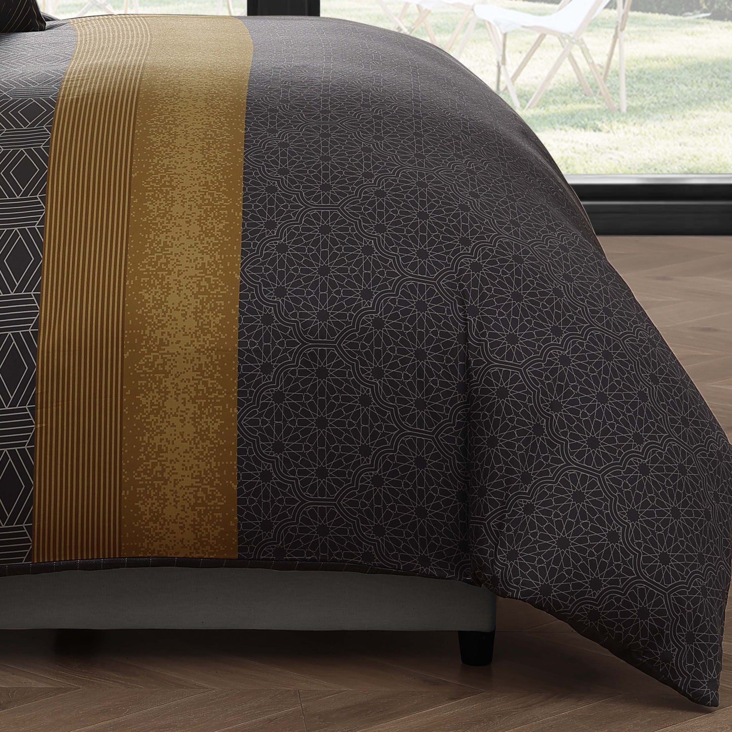 Bebejan Golden Hex 5 Piece Reversible Comforter Set by Bebejan