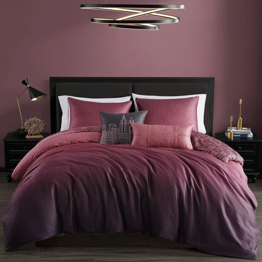 Bebejan Mauve Dreams 5 Piece Reversible Comforter Set