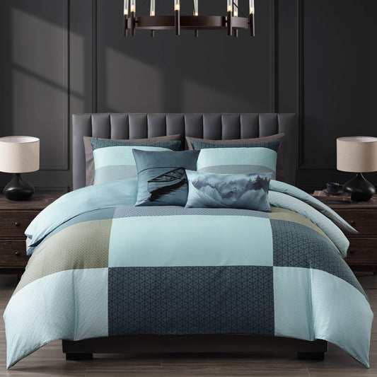 Bebejan Nature Blues 5 Piece Reversible Comforter Set