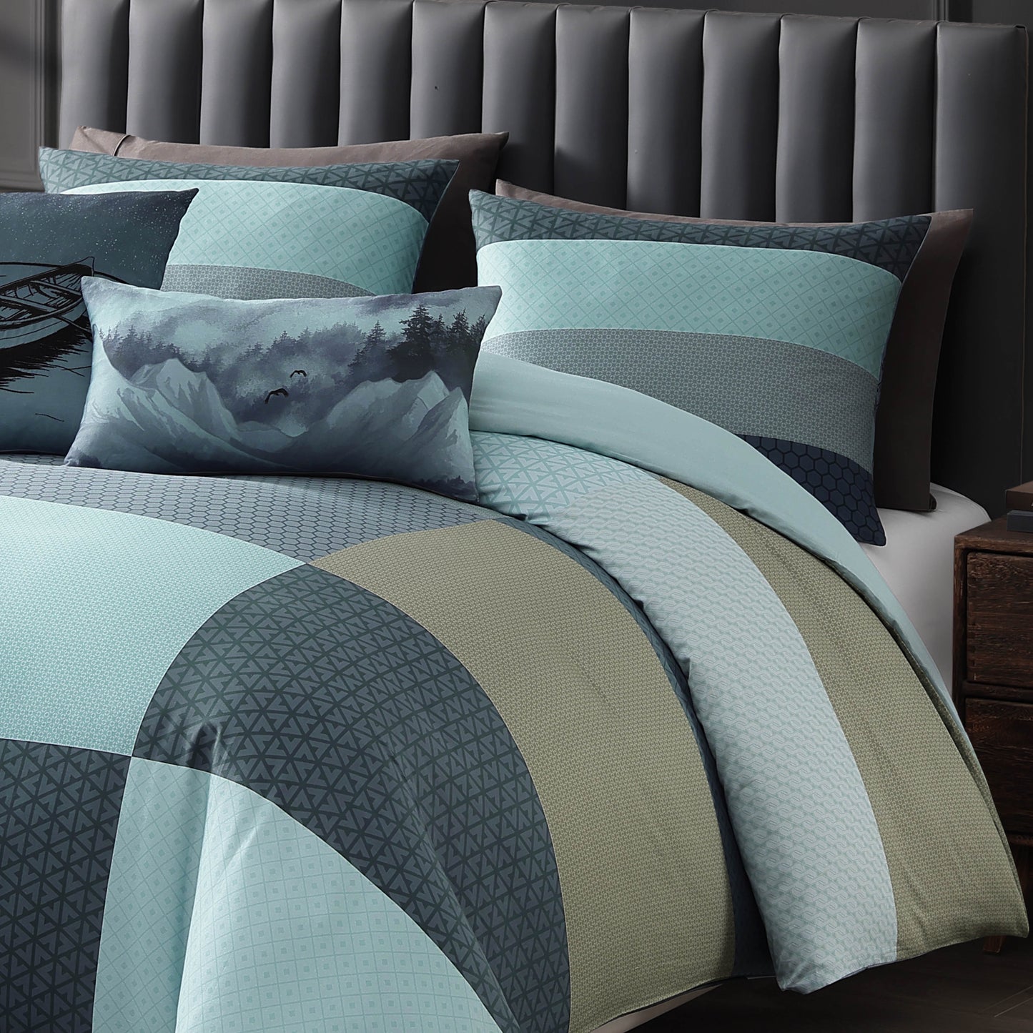 Bebejan Nature Blues 5 Piece Reversible Comforter Set
