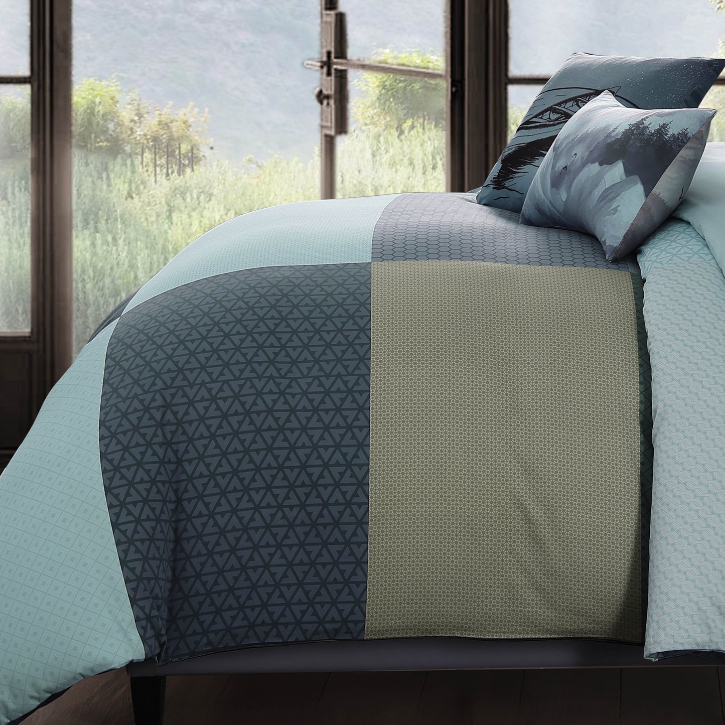 Bebejan Nature Blues 5 Piece Reversible Comforter Set