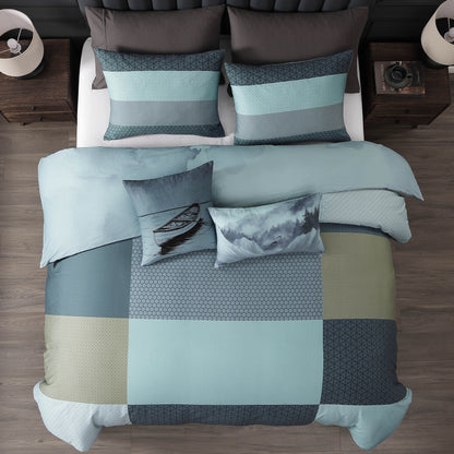 Bebejan Nature Blues 5 Piece Reversible Comforter Set