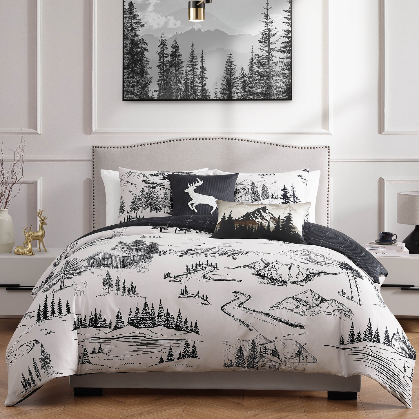 Bebejan Rocky Mountains 5 Piece Reversible Comforter Set