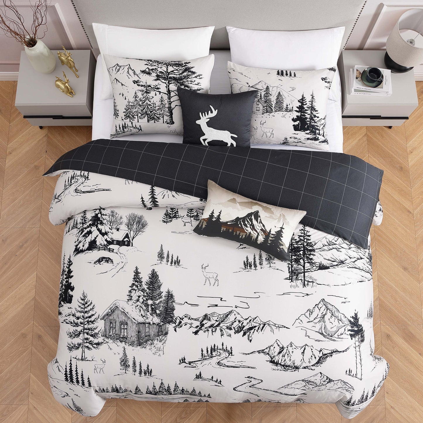 Bebejan Rocky Mountains 5 Piece Reversible Comforter Set