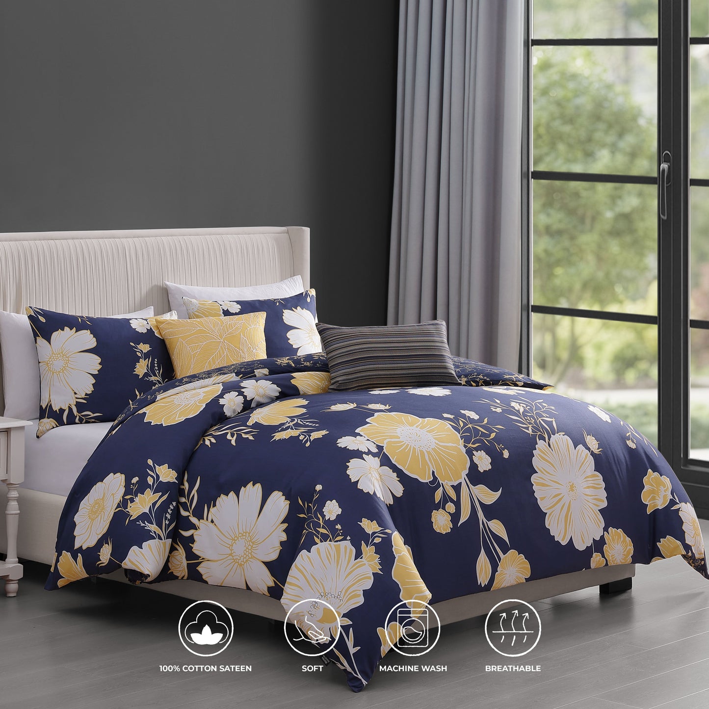 Bebejan Sunglow 5 Piece Reversible Comforter Set