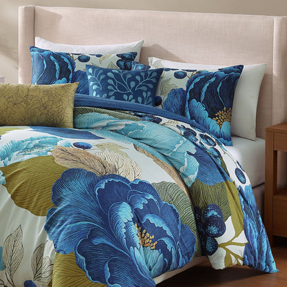 Bebejan Teal Tapestry 5 Piece Reversible Comforter Set