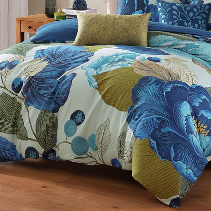 Bebejan Teal Tapestry 5 Piece Reversible Comforter Set