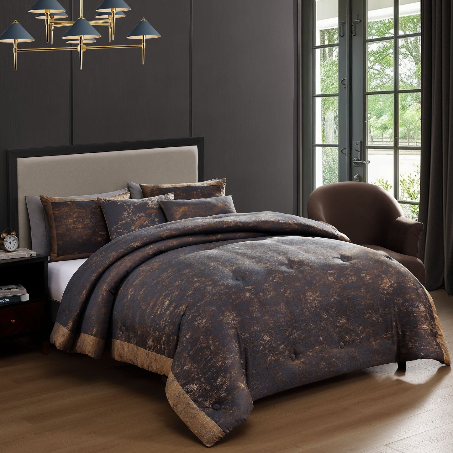 Bebejan Texture Jacquard 5 Piece Comforter Set