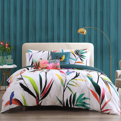 White Tropical / Teal-