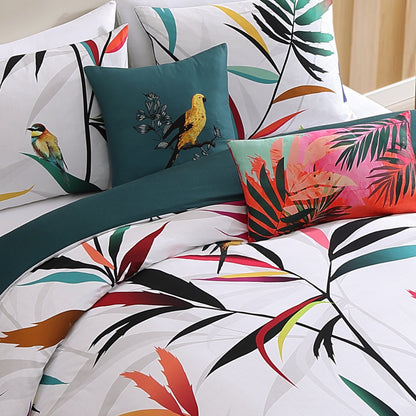 White Tropical / Teal-