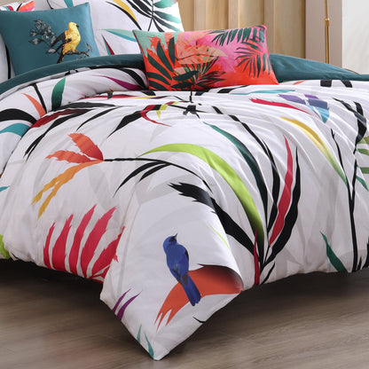 White Tropical / Teal-