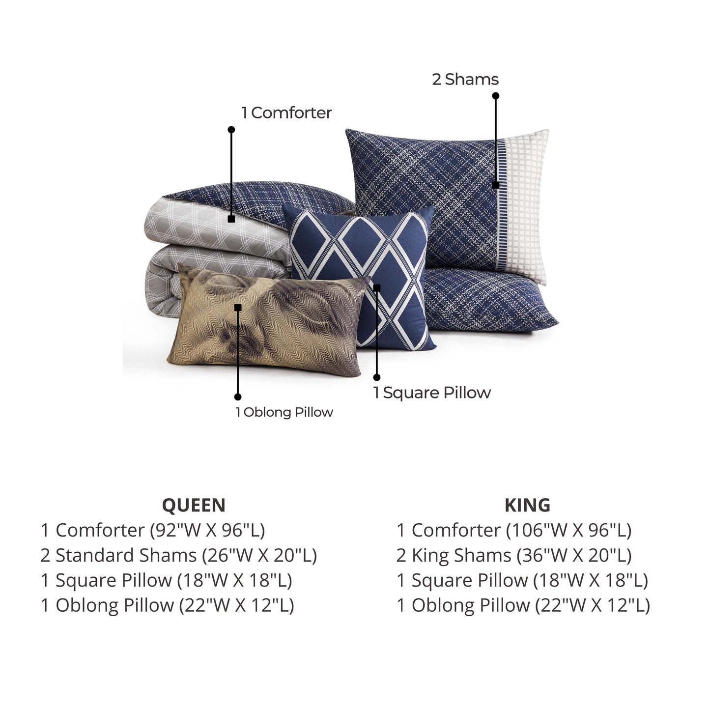 Bebejan Vertigeo 5 Piece Reversible Comforter Set by Bebejan