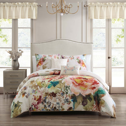 Ivory / Jewel Floral-