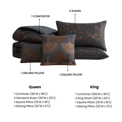 Bebejan Bamboo Tree 5 Piece Comforter Set