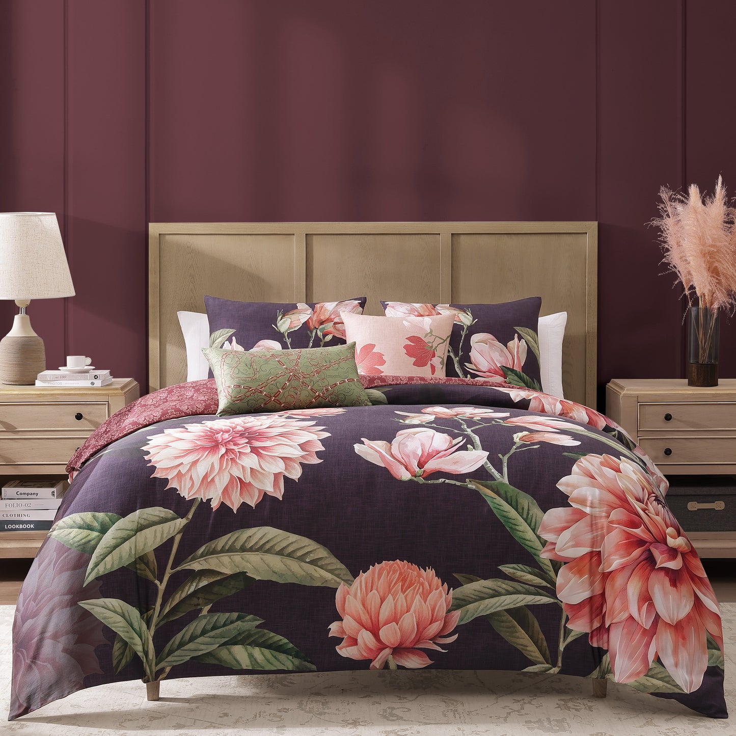 Bebejan Blush Serenade 5 Piece Reversible Comforter Set