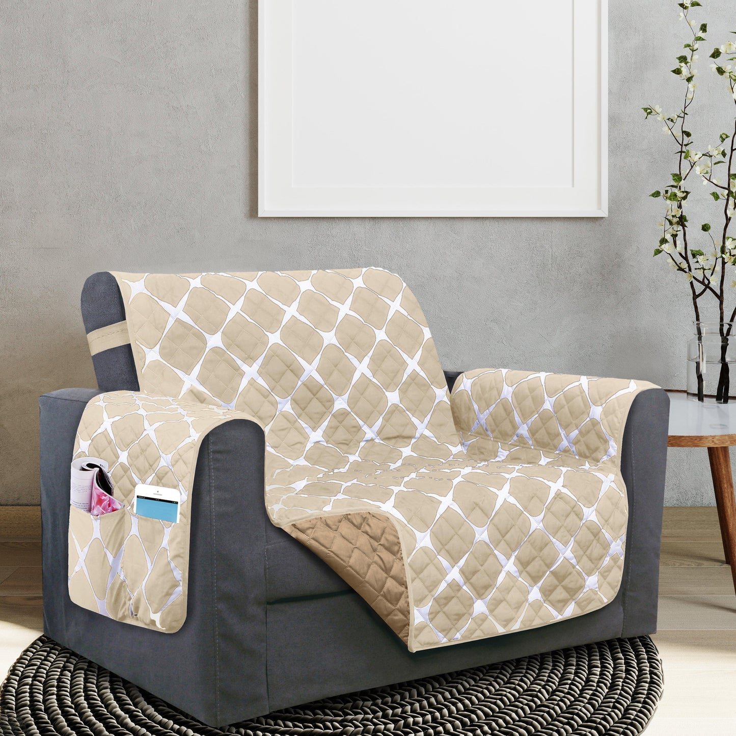 Elegant Comfort Bloomingdale Design Reversible Smart Furniture Protectors