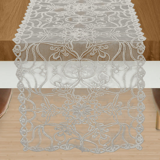Elegant Comfort Embroidery Ingrid Table Runner