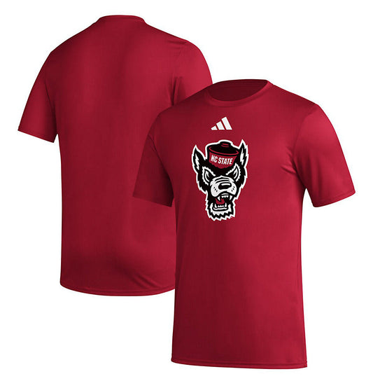 adidas Men's Ncaa Wolfpack Primary Logo Pre-Game T-Shirt