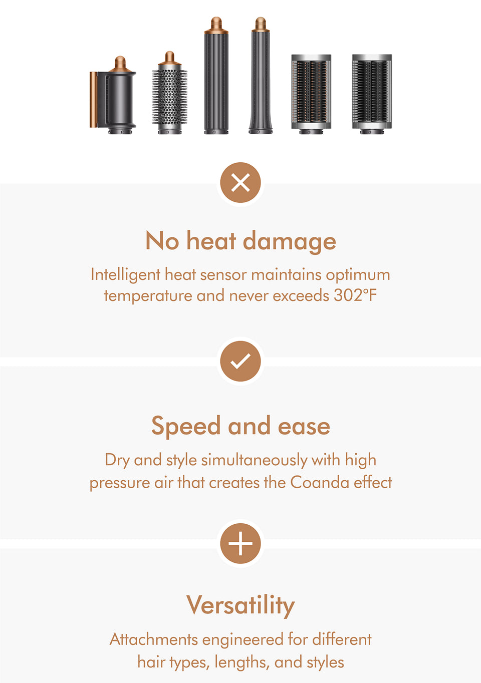 Dyson Airwrap Multi-Styler Complete Long in Nickel/Copper