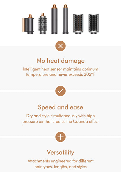 Dyson Airwrap Multi-Styler Complete Long in Nickel/Copper