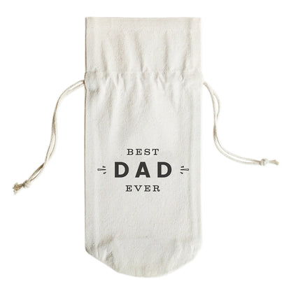 The Cotton and Canvas Co. Best Dad Ever Cotton Canvas Wine Bag