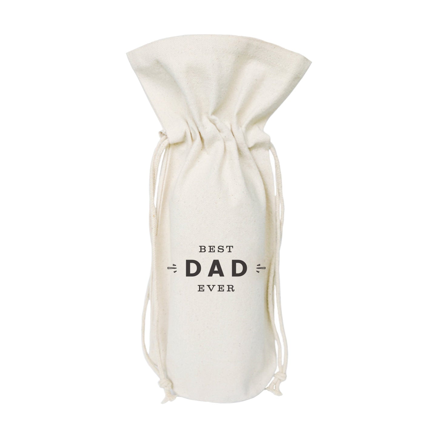 The Cotton and Canvas Co. Best Dad Ever Cotton Canvas Wine Bag
