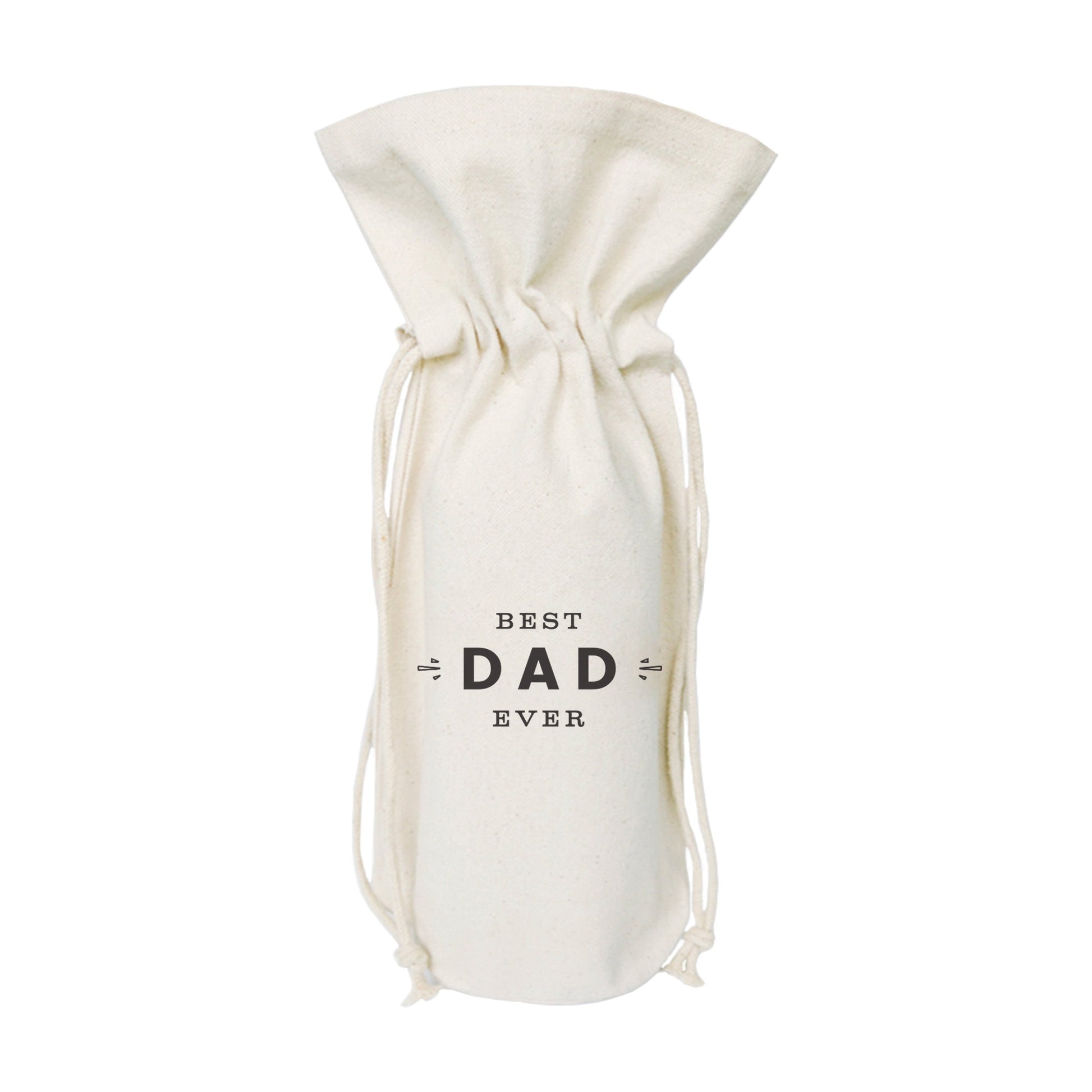 The Cotton and Canvas Co. Best Dad Ever Cotton Canvas Wine Bag