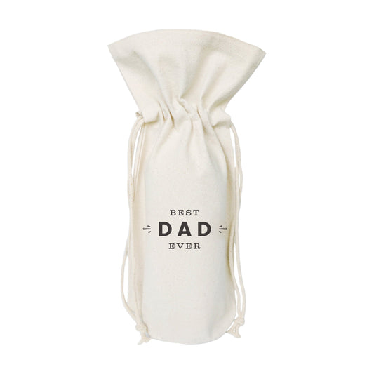 The Cotton and Canvas Co. Best Dad Ever Cotton Canvas Wine Bag