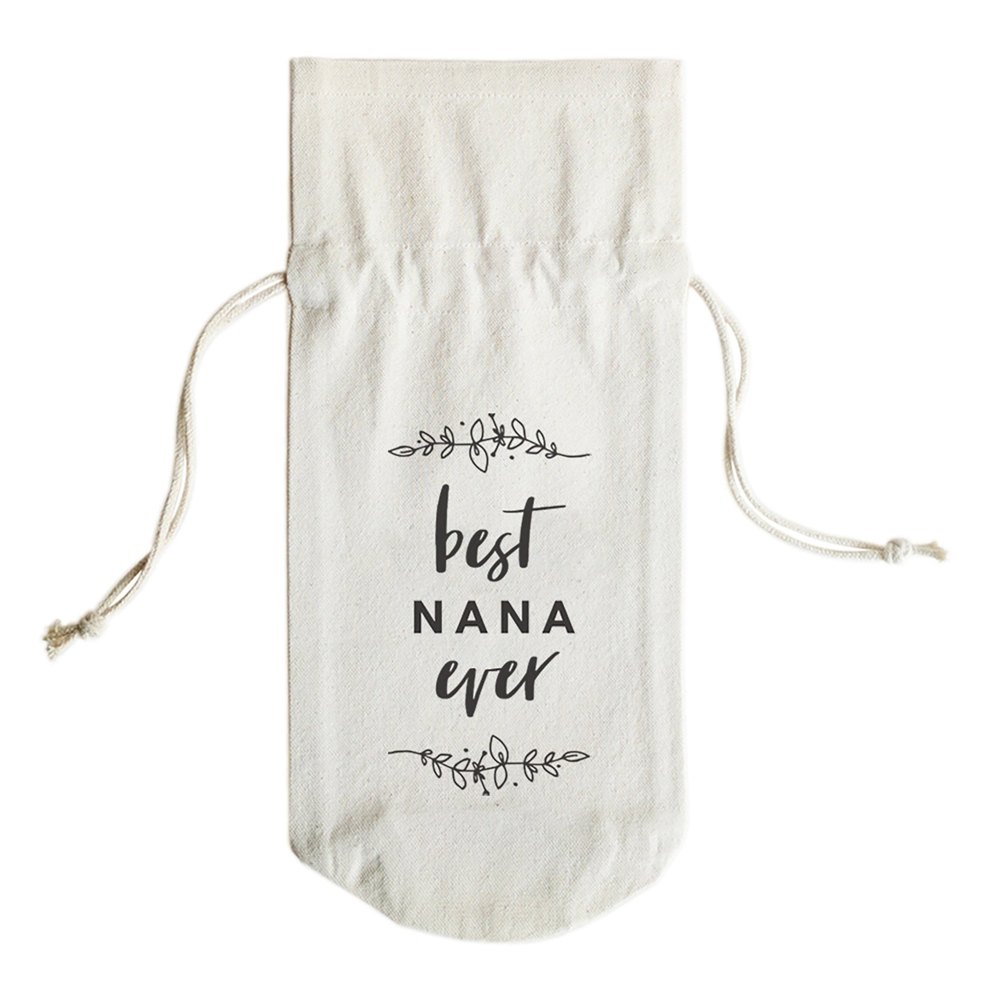 The Cotton and Canvas Co. Best Nana Ever Cotton Canvas Wine Bag