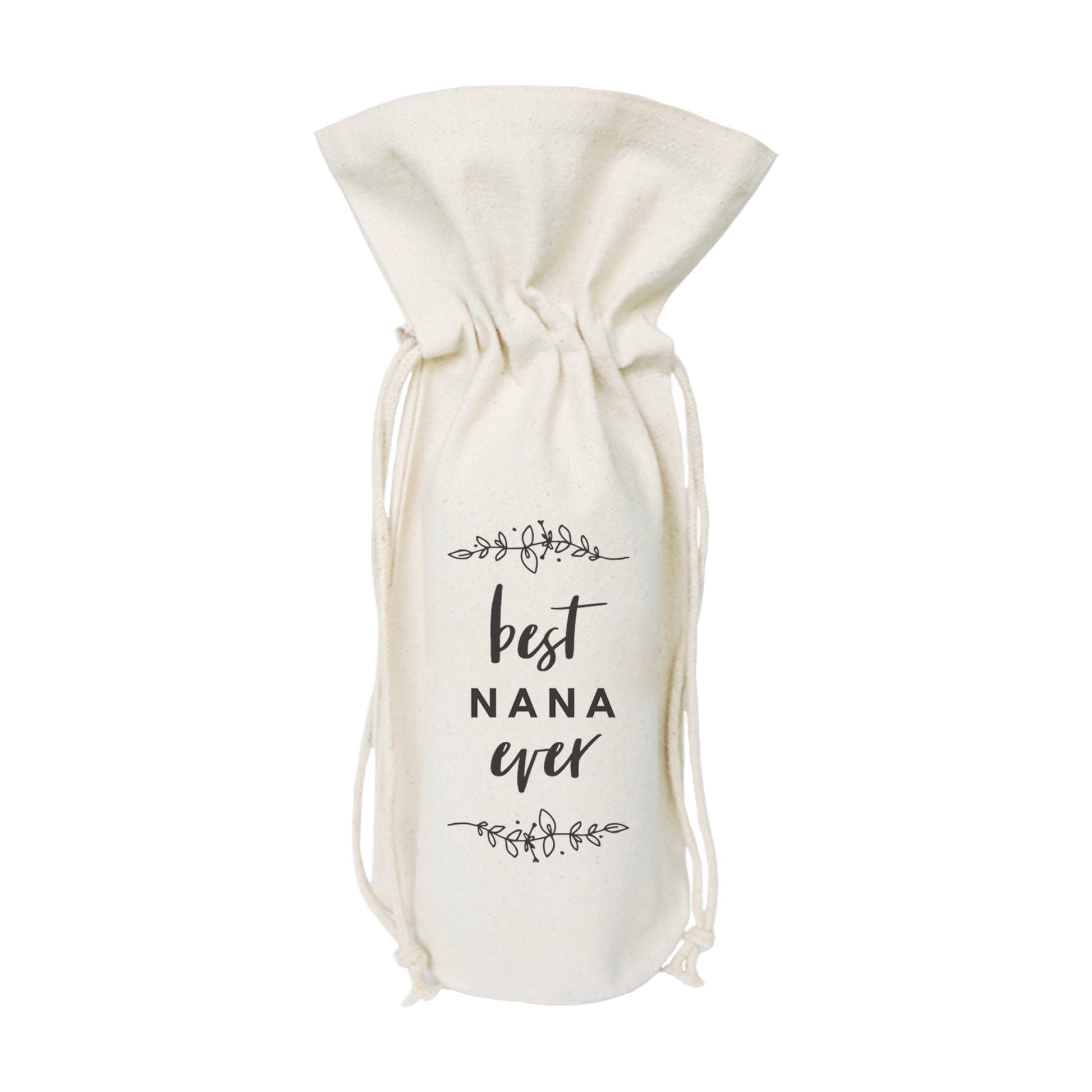 The Cotton and Canvas Co. Best Nana Ever Cotton Canvas Wine Bag