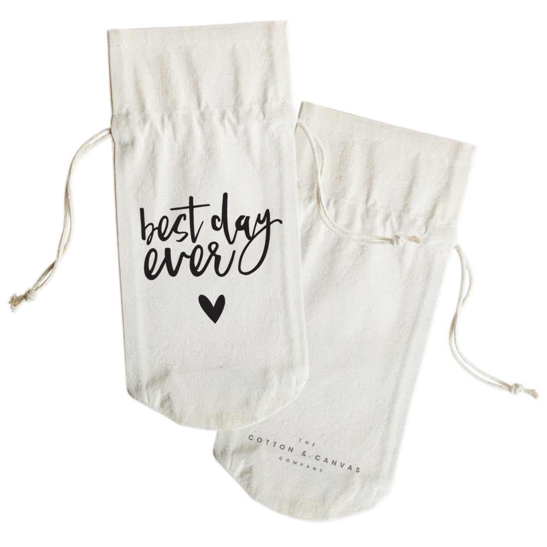 The Cotton and Canvas Co. Best Day Ever Canvas Wine Bag
