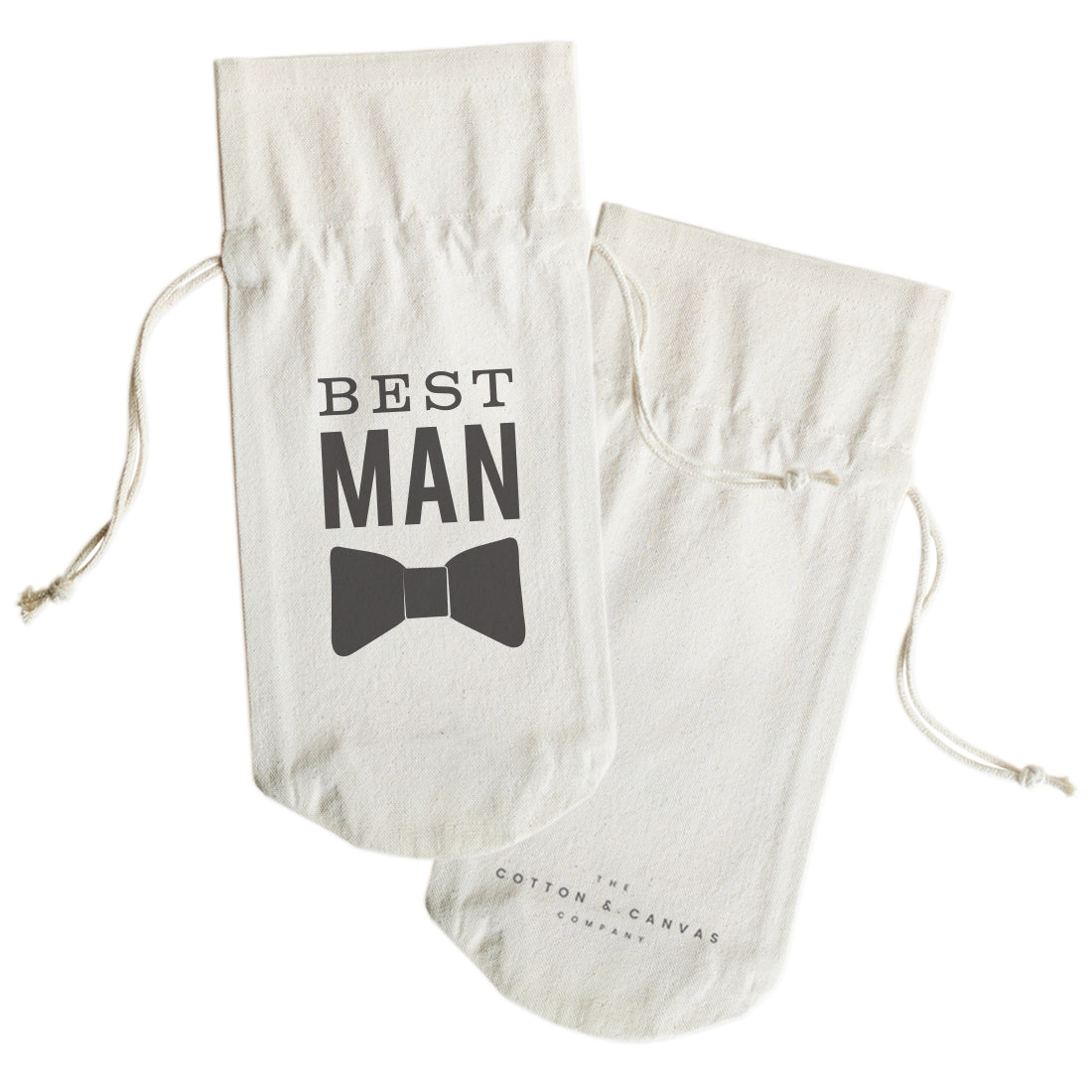 The Cotton and Canvas Co. Best Man Cotton Canvas Wine Bag