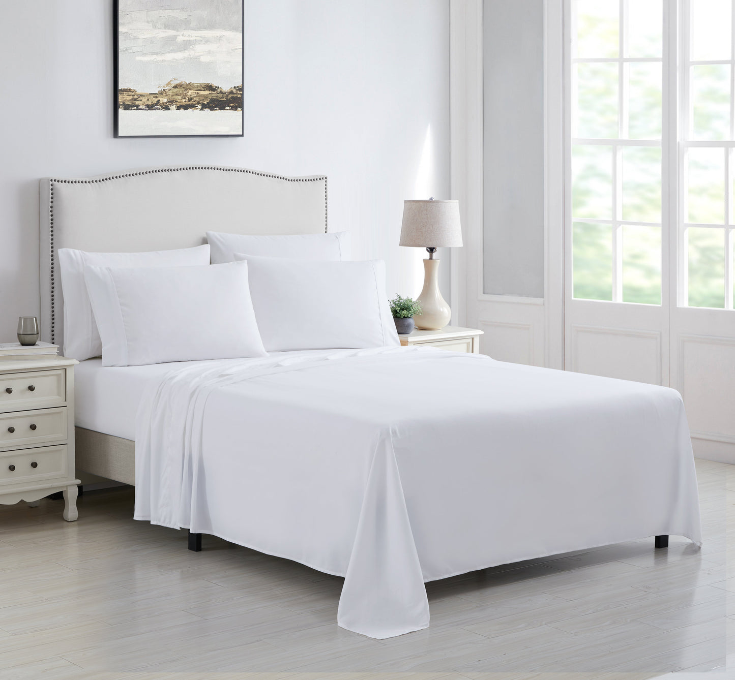 Kathy Ireland 4 Piece Brushed Microfiber Sheet Set