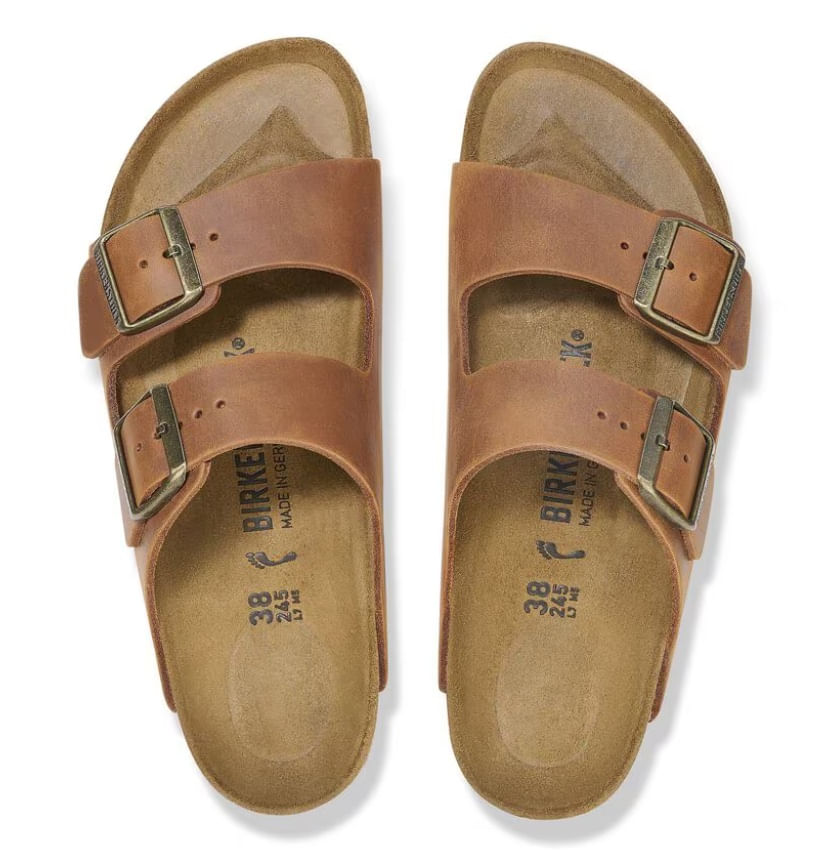 Birkenstock Arizona Tobacco Oiled Leather Sandals