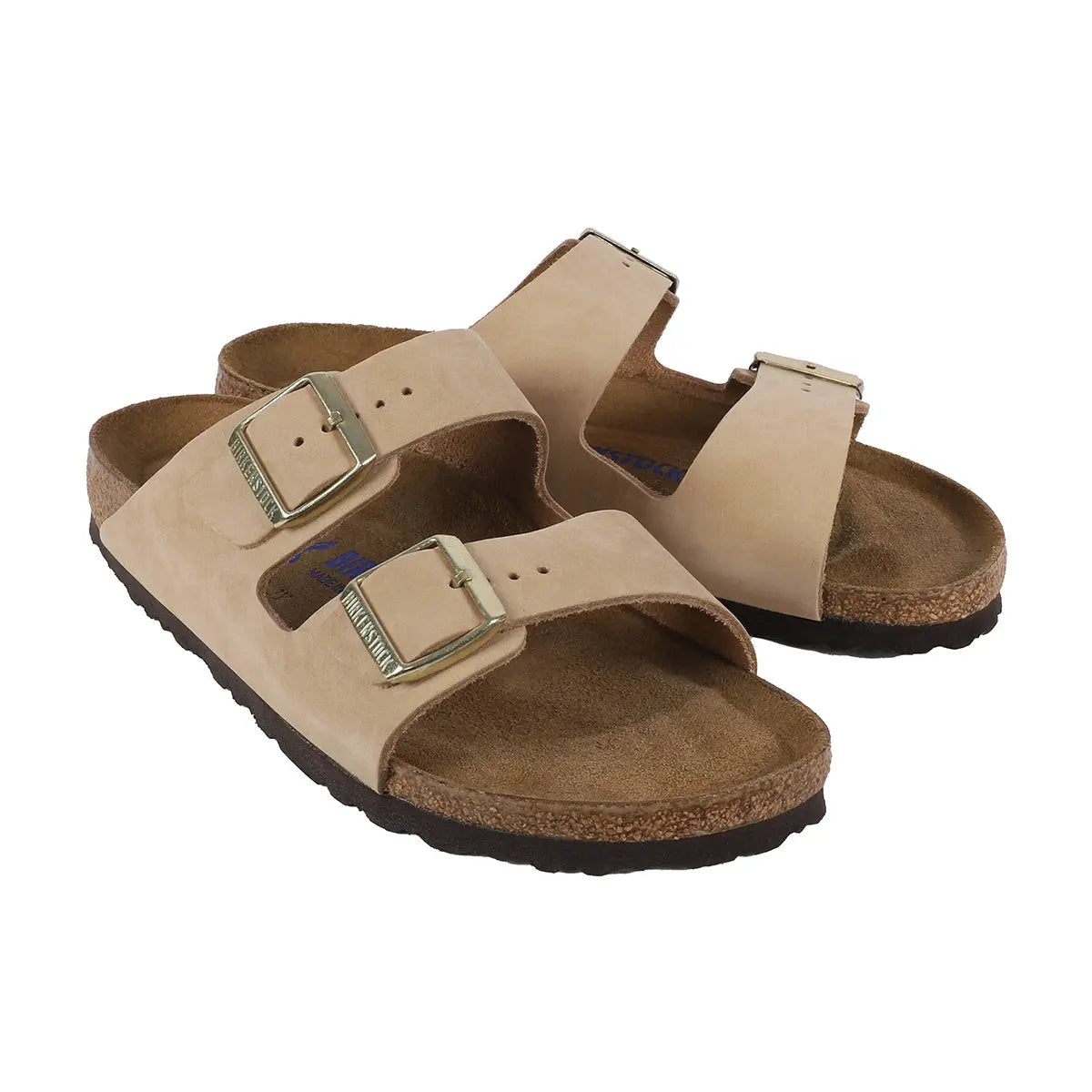 Birkenstock Arizona Soft Footbed Nubuck Leather Sandals