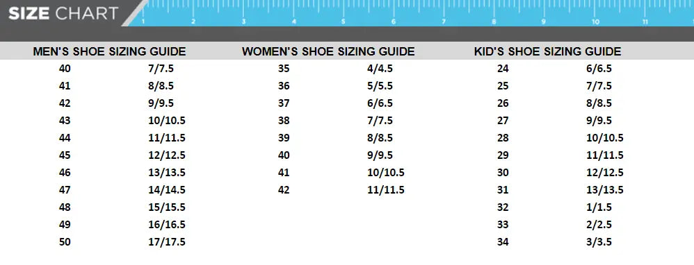 size chart-