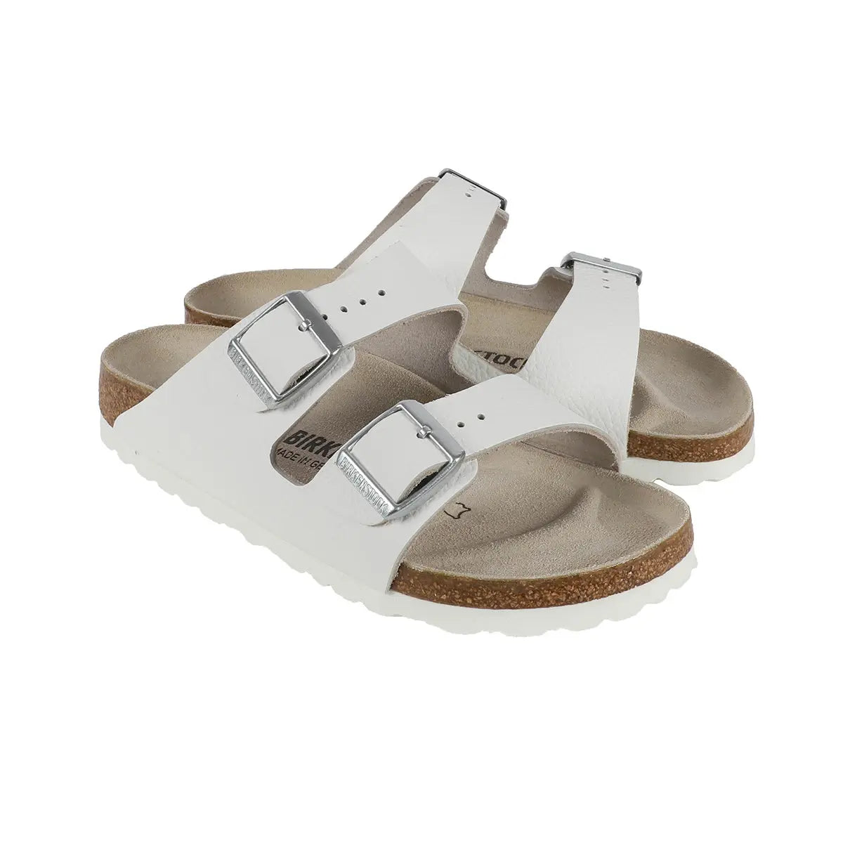 White/Silver Buckle-