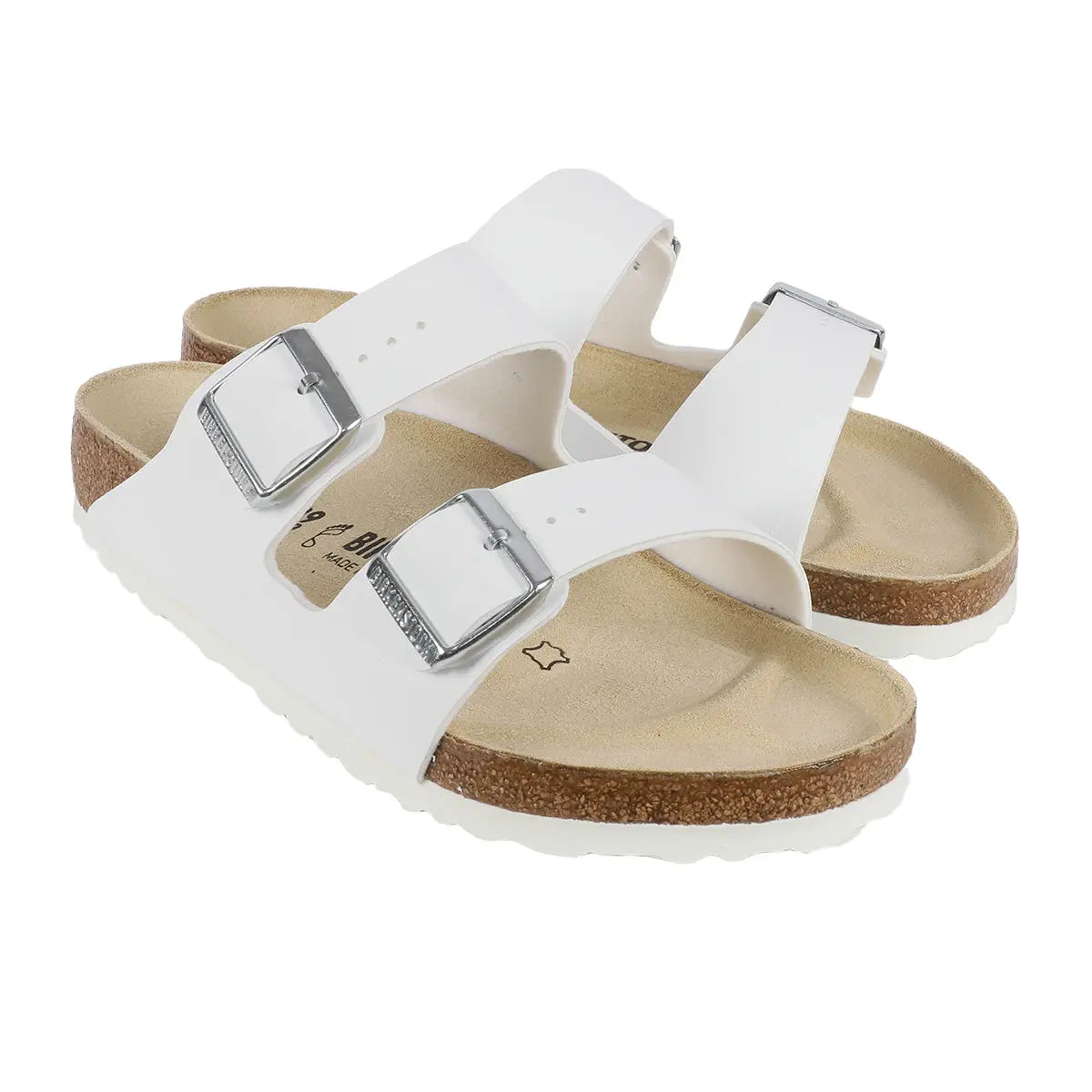 White/Silver Buckle-