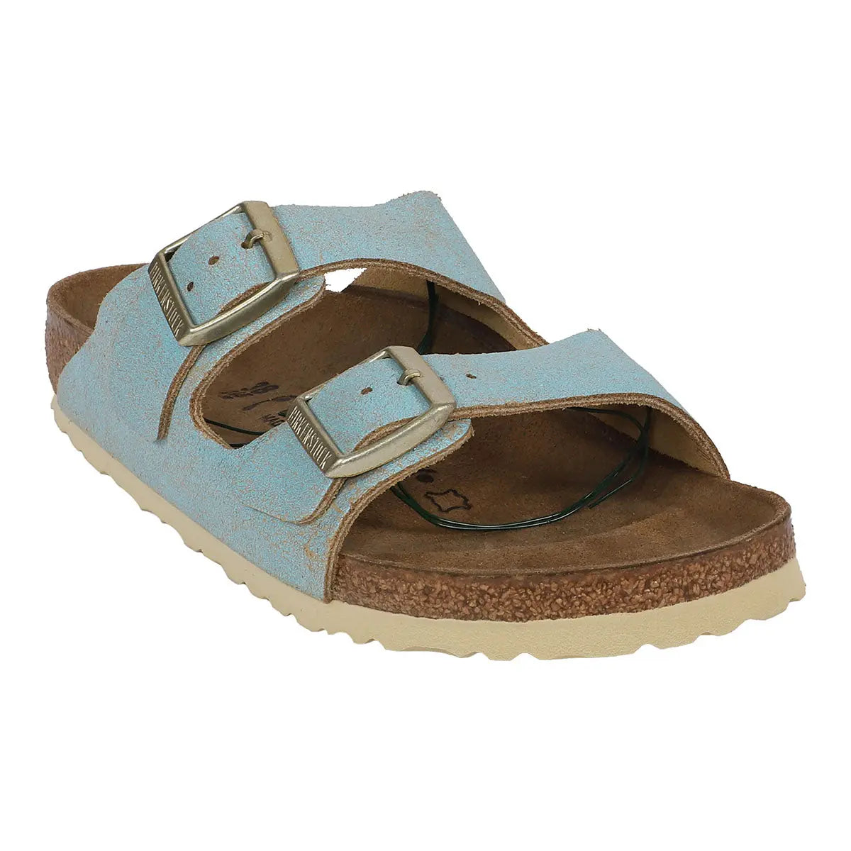 Washed Metallic Aqua-