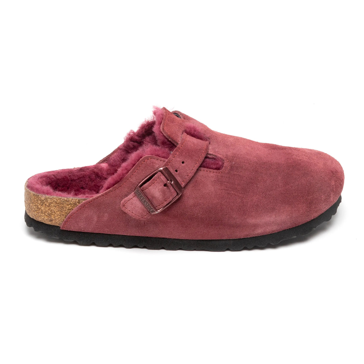 Birkenstock Boston Shearling Suede Leather Clogs – Zulily