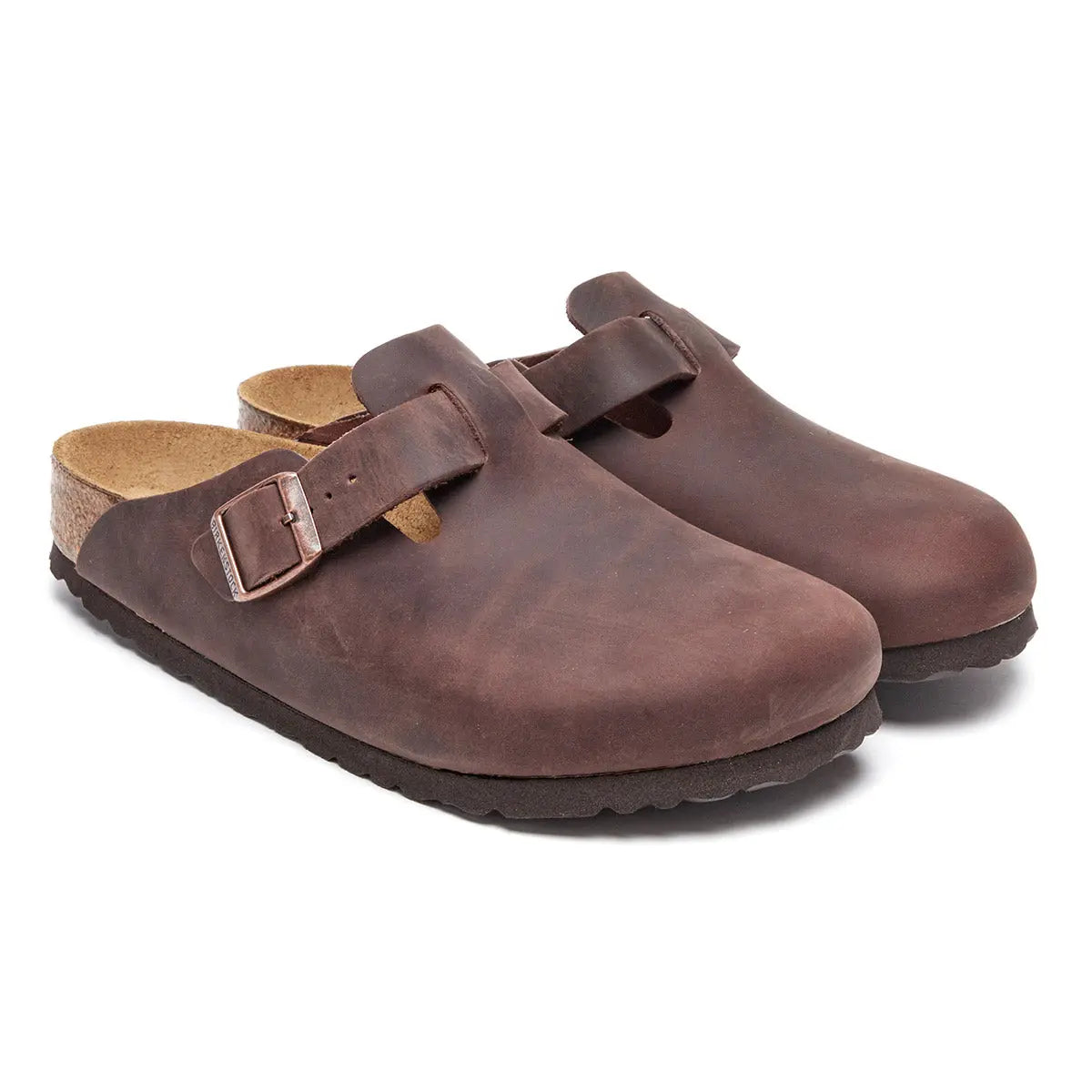 【美中古】BIRKENSTOCK BOSTON SMOOTH LEATHER Birkenstock Boston Soft Footbed Oiled Leather Clogs – Zulily