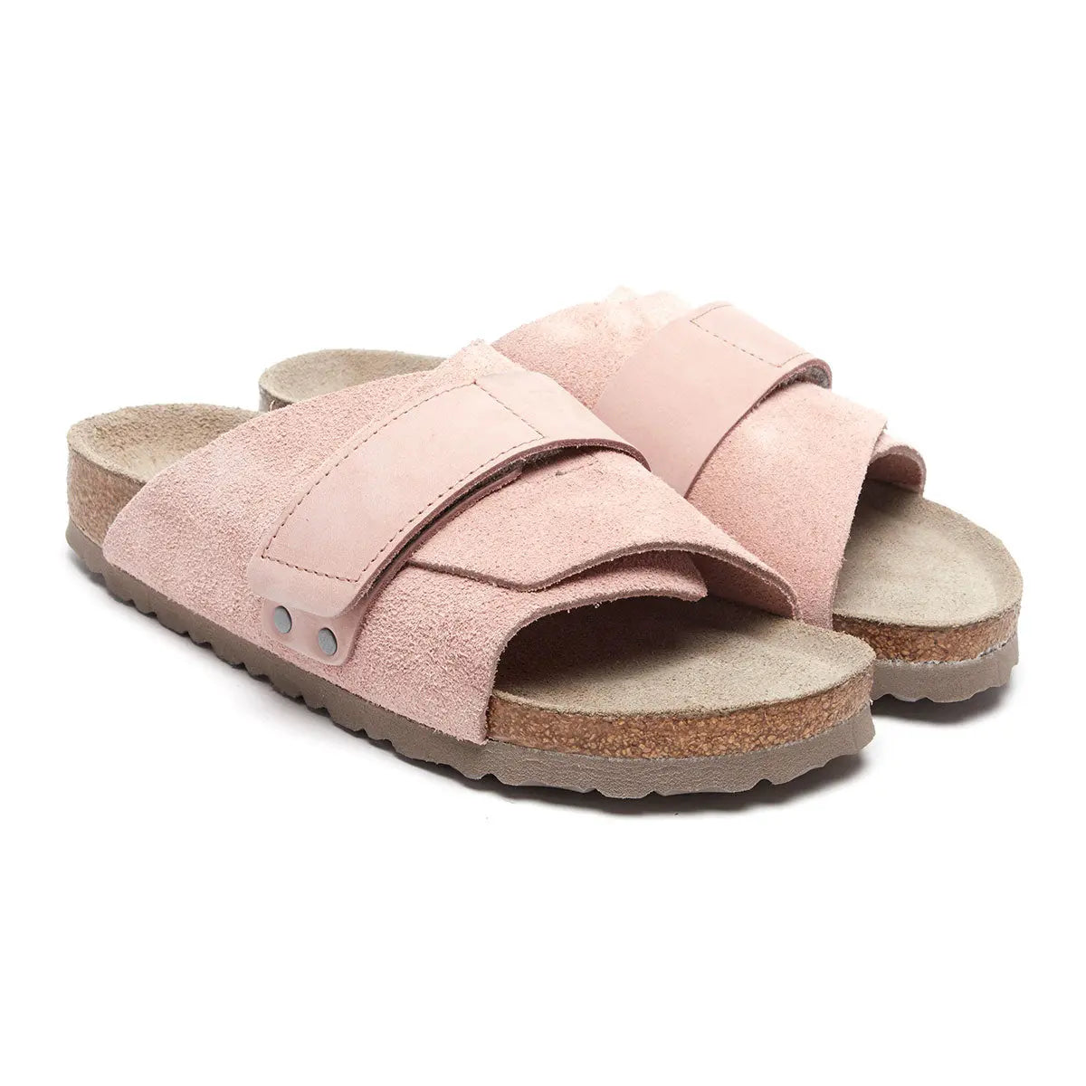 Birkenstock Kyoto - Sandales en cuir suédé et nubuck à semelle souple