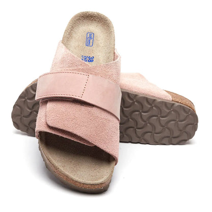 Birkenstock Kyoto Soft Footbed Nubuck Suede Leather Sandals