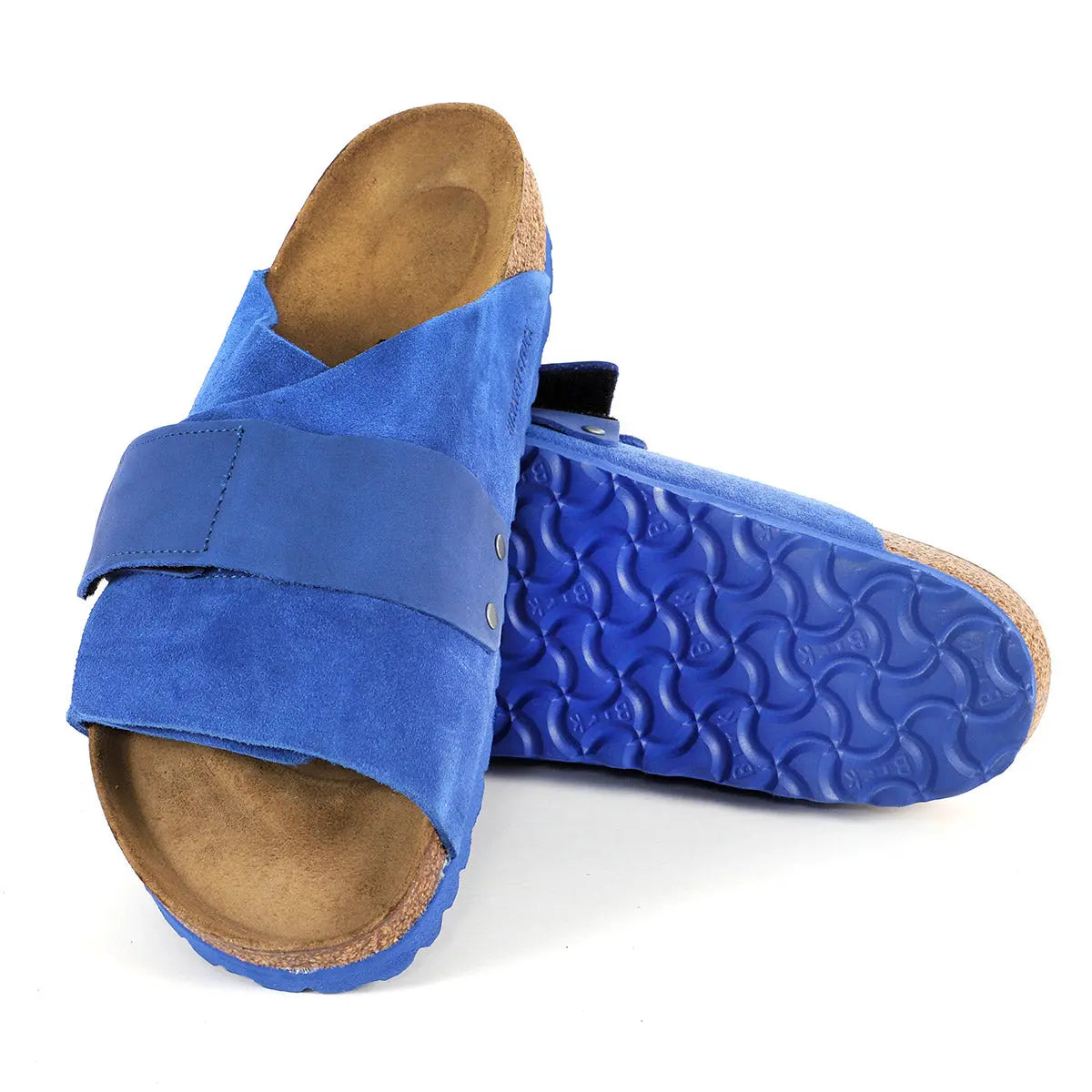 Birkenstock Kyoto, Sandales en Cuir Daim Nubuck Homme