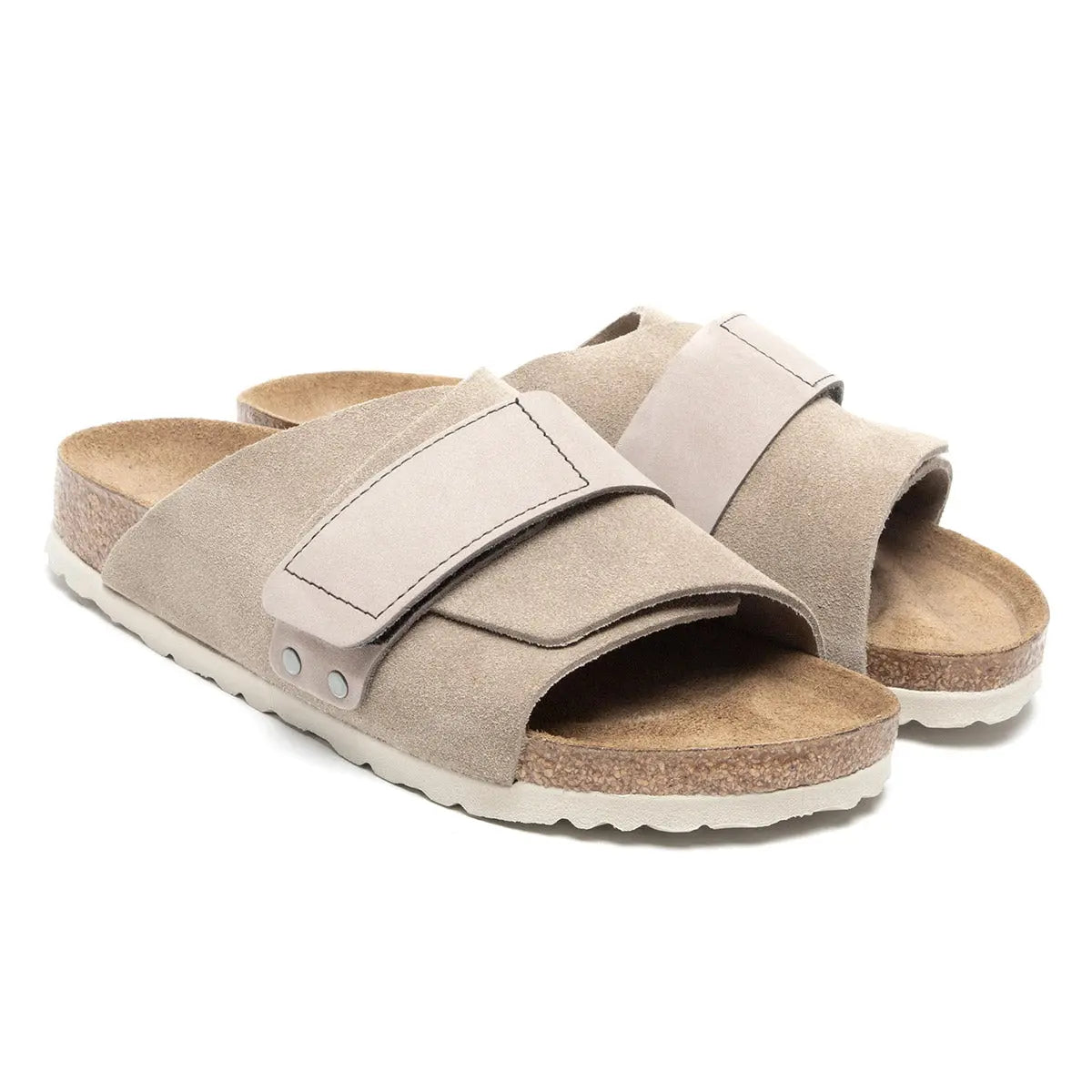 Birkenstock Kyoto, Sandales en Cuir Daim Nubuck Homme